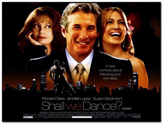 SHALL WE DANCE – 2004 – original BRITISH QUAD Movie Poster – JENNIFER LOPEZ