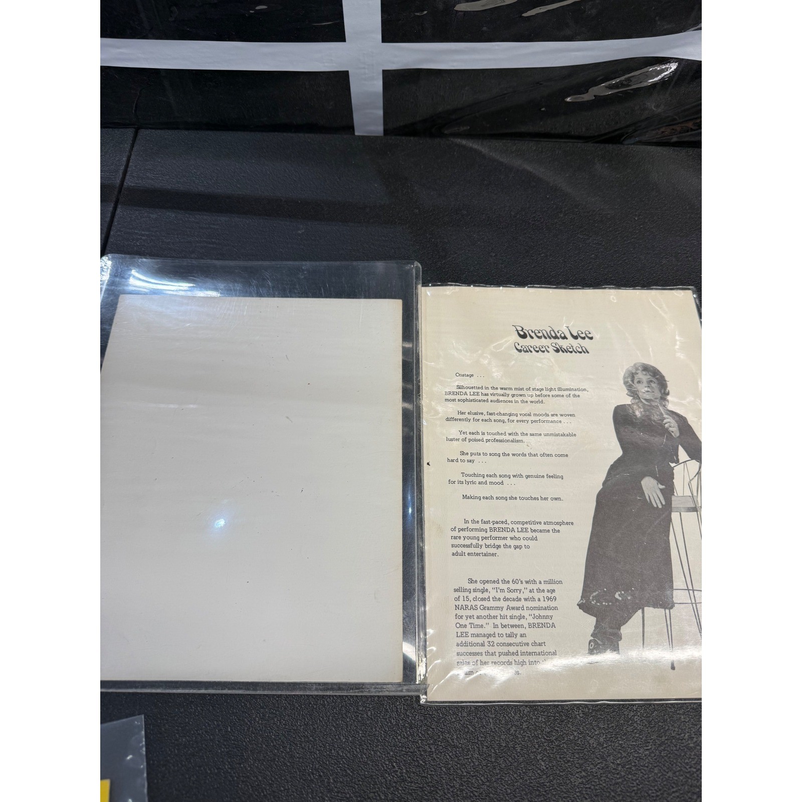 Brenda Lee Signed Child Photo & Adult Press Kit Ozark Jubilee Decca Records IFA
