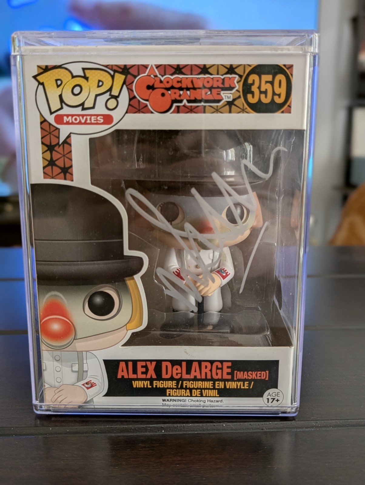 Clockwork Orange Alex DeLarge Funko #359 Signed by Malcolm McDowell Becket COA