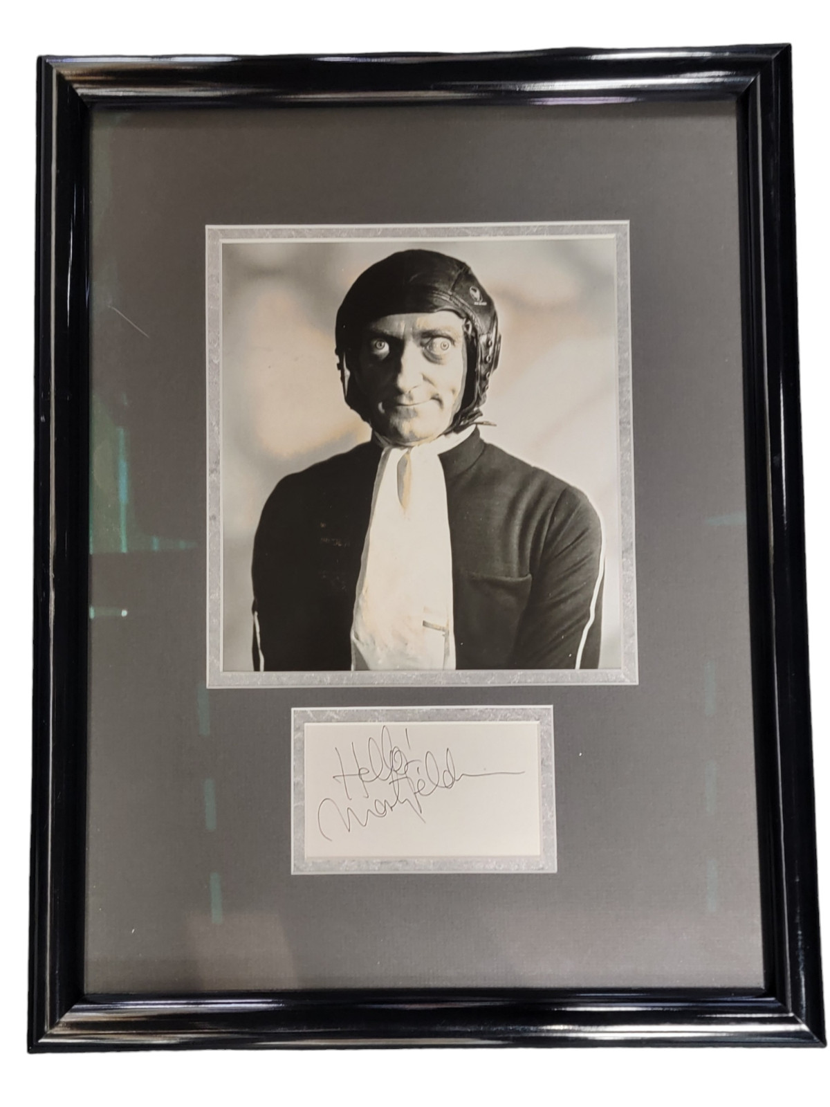 Marty Feldman Autographed Framed Cut + Photo (PSA Authentic w/ LOA)