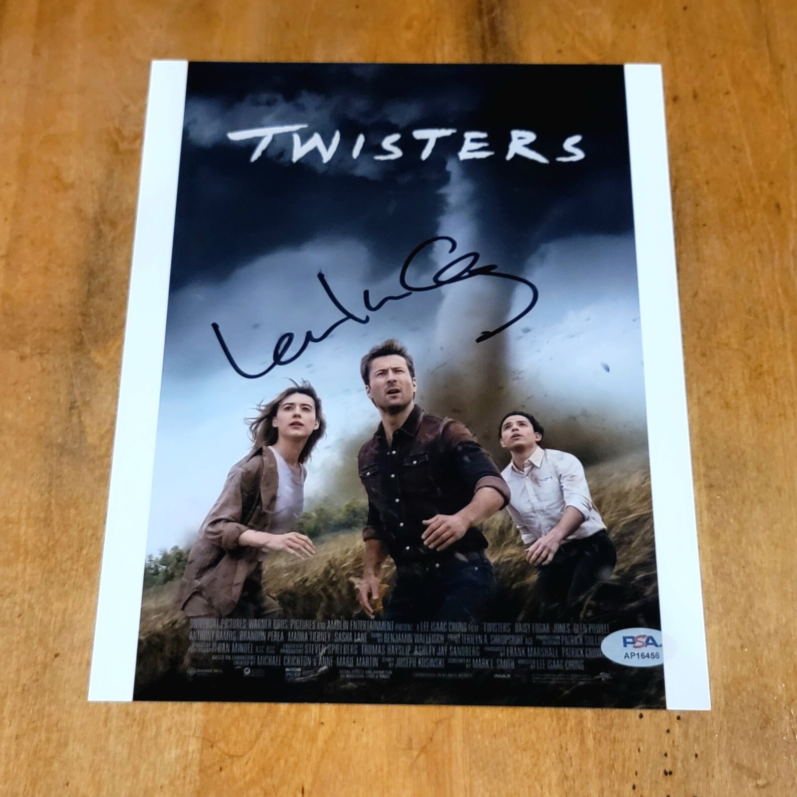 Lee Isaac Chung Director signed Twisters 8×10 photo autograph PSA DNA