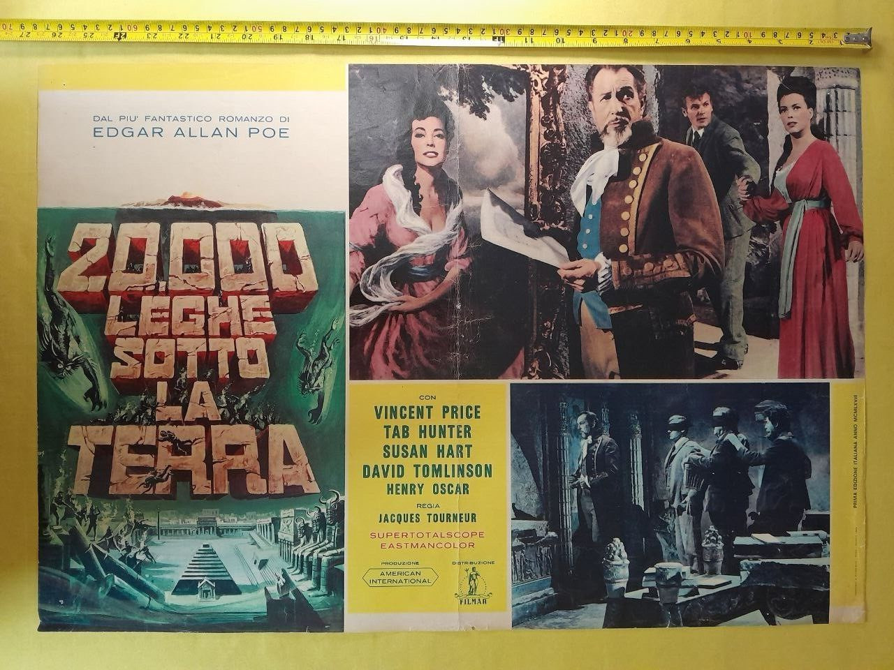 1968 WAR GODS OF THE DEEP Poe Price SciFi Italy Fotobusta MoviePoster ORIG F7-6