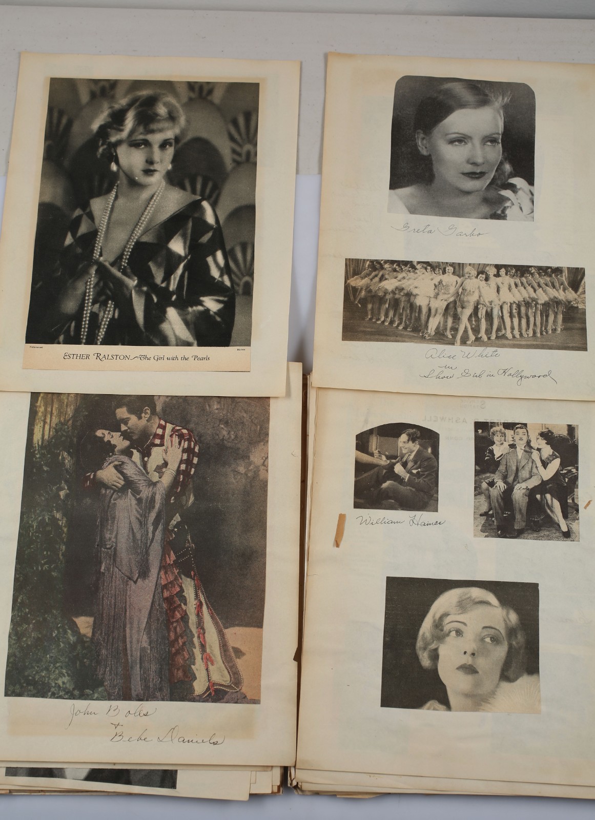Vintage Silent Movie Scrapbook Mary Astor Clara Bow Charlie Chaplin Bebe Daniels