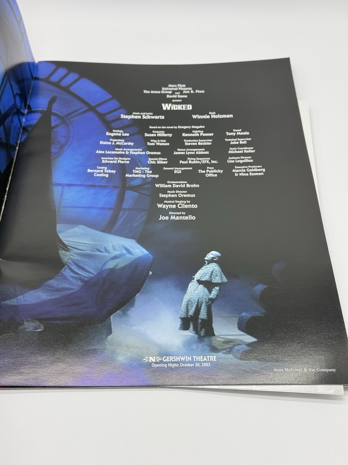 Wicked Broadway Musical 2003 Original Souvenir Program Book First Printing