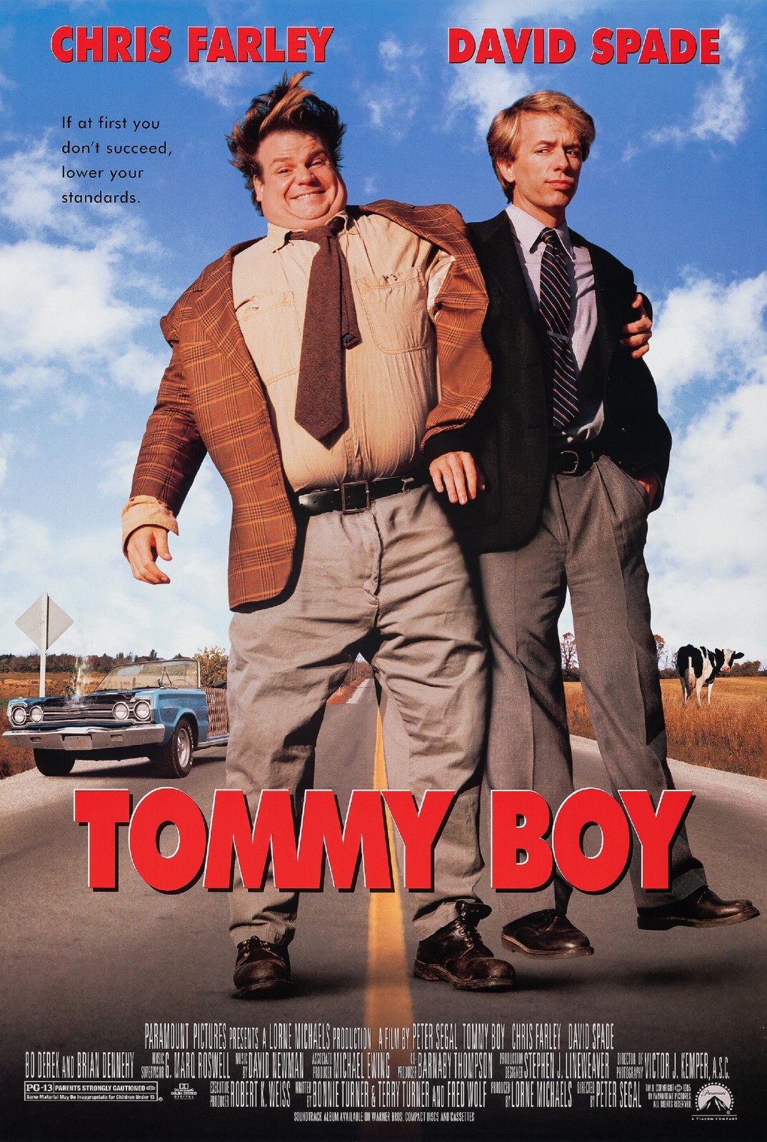 1995 Tommy Boy Movie Poster 11X17 Chris Farley David Spade Bo Derek Dan Akroyd🍿