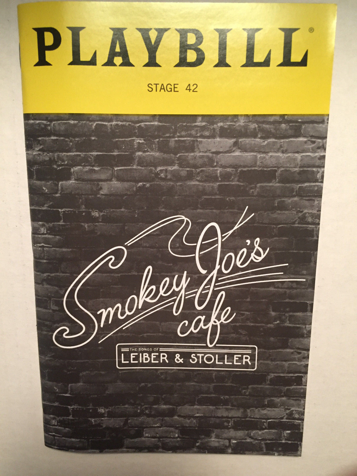 SMOKEY JOE’S CAFE PLAYBILL THEATER BOOK NEW YORK CITY NYC BROADWAY OCTOBER 2018
