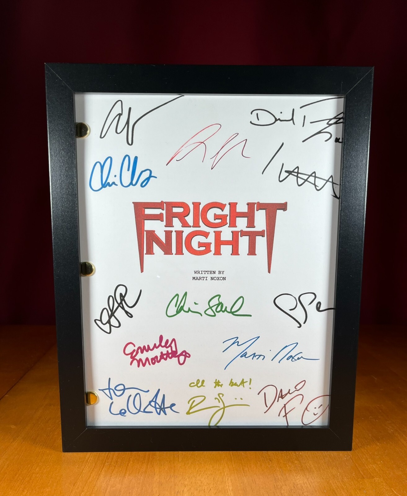 Fright Night Remake Script Signed- Autograph Reprints- 113 Pages- Vampires