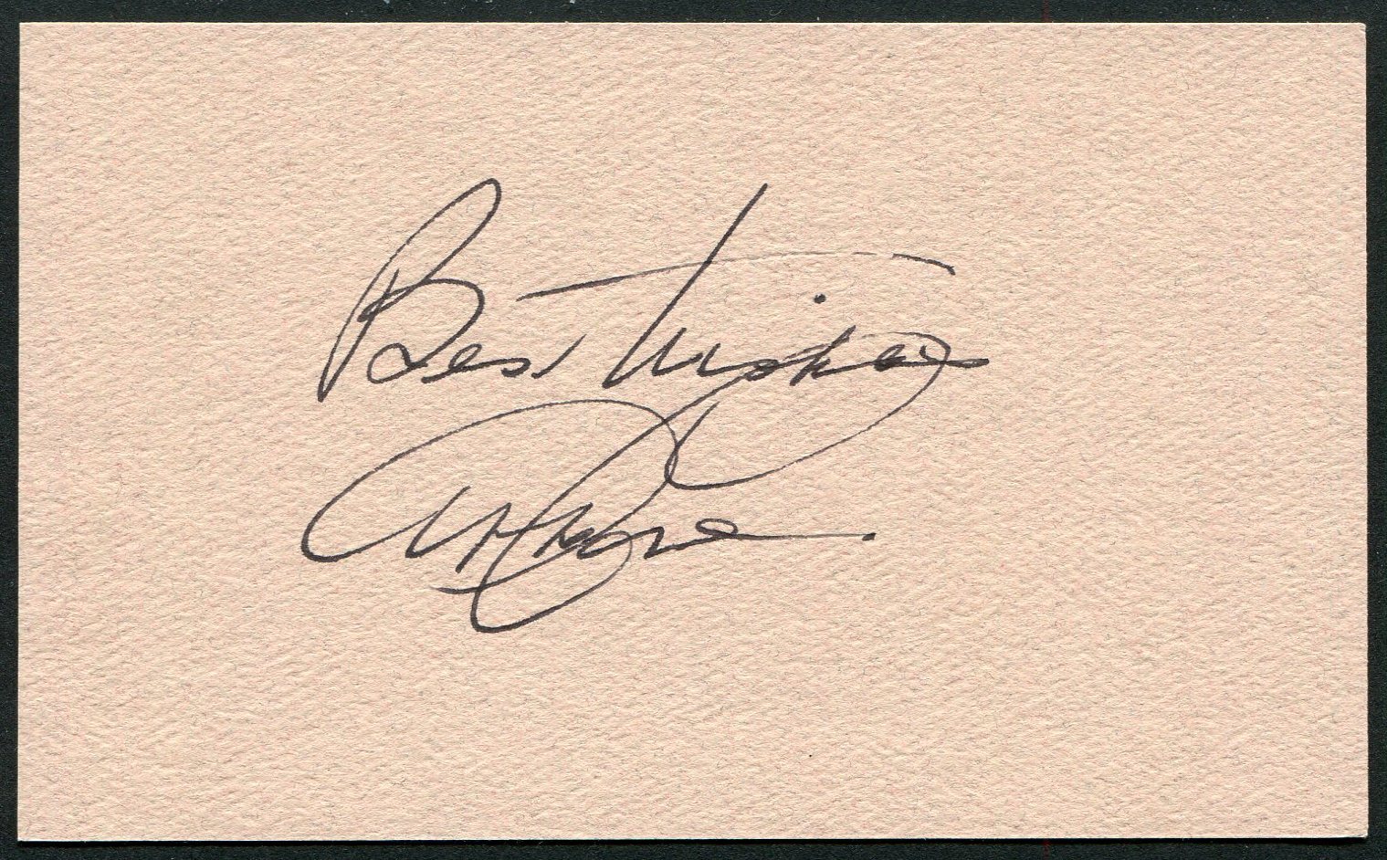 ABBE LANE SIGNED 3X5 INDEX CARD TWILIGHT ZONE MOVIE CAESAR AGAINST THE PIRATES