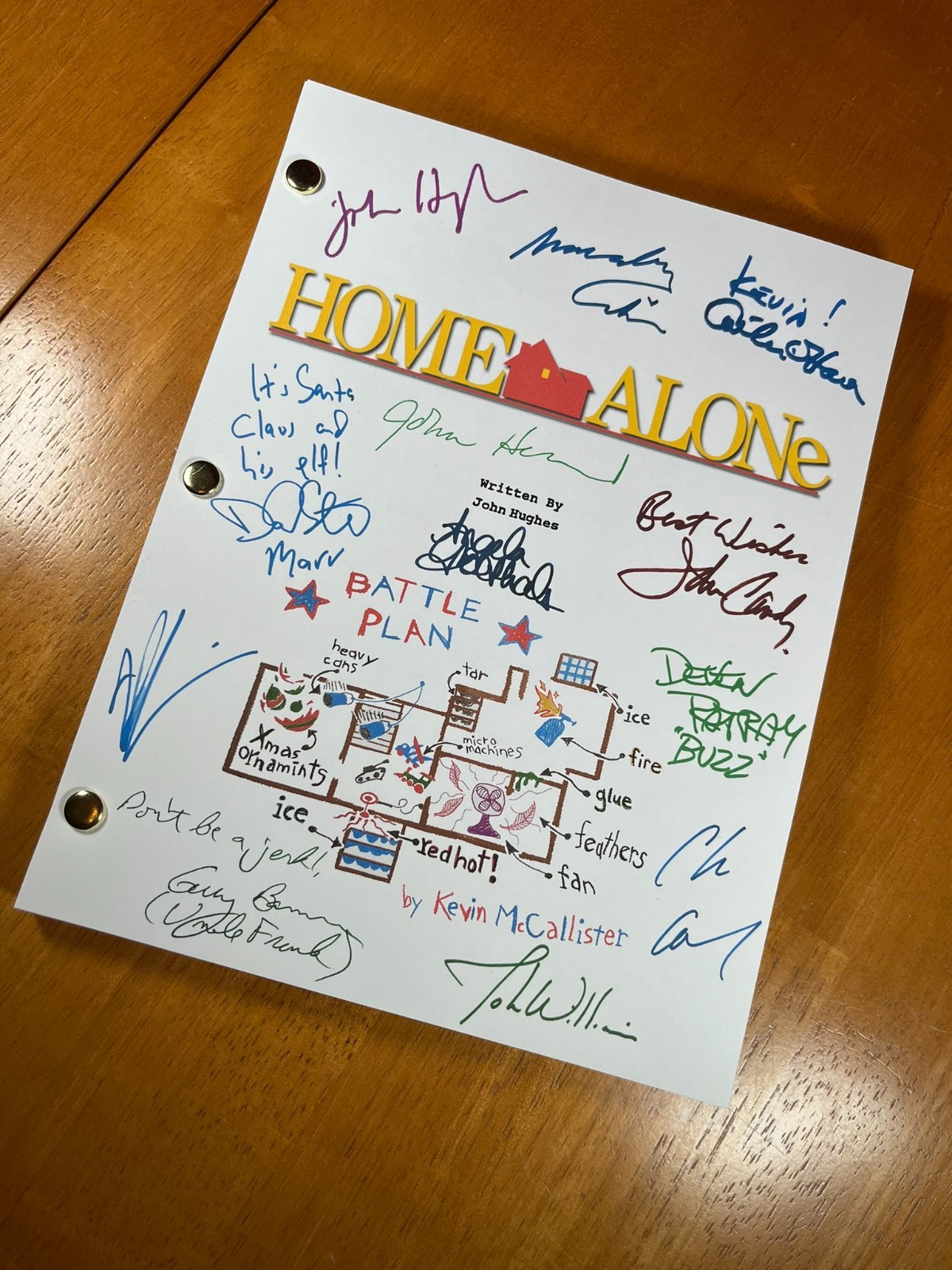 Home Alone & Home Alone 2 Scripts Signed- Autograph Reprints- Macaulay Culkin