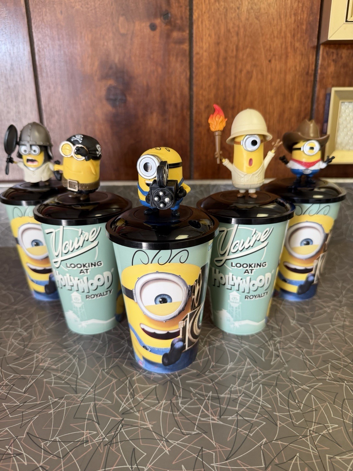 Minions & Monsters 12 Oz Topper Cup Set of 5 New Official Movie Theater Cups