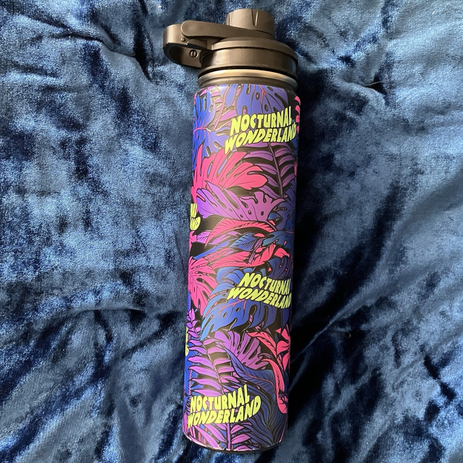 Nocturnal Wonderland Thermal Water Bottle RARE EDM Music Festival Insomniac Arts
