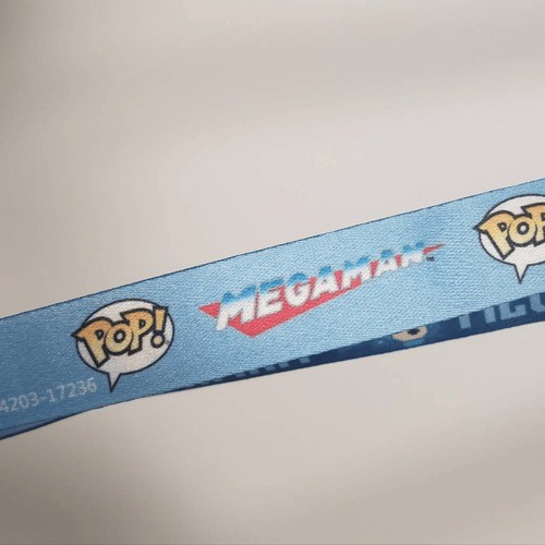 Funko Pop Capcom Blue MegaMan 8 bit Lanyard GameStop Exclusive Nintendo Japanese