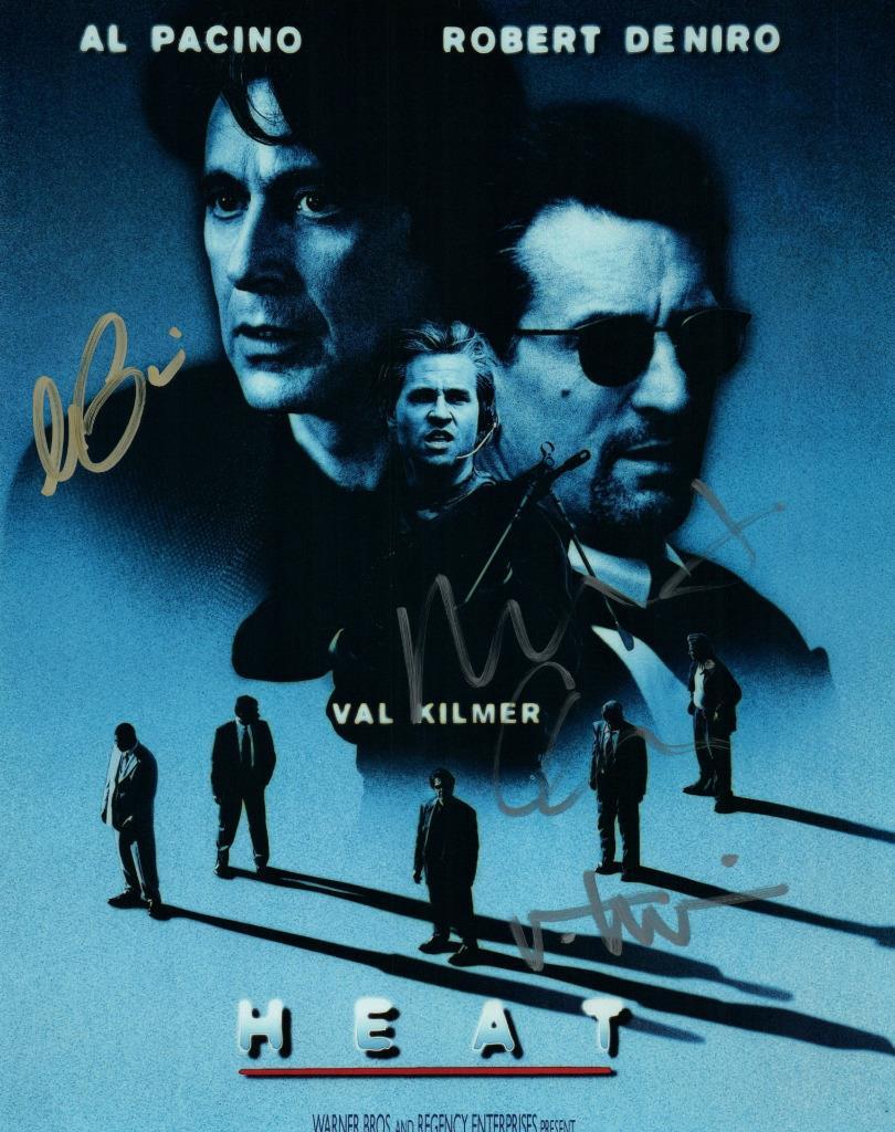 Al Pacino Val Kilmer Robert DeNiro autographed 8×10 Photo signed Picture and COA