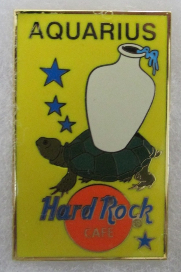 HARD ROCK CAFE PIN ZODIAC SERIES AQUARIUS TURTLE PIN BUY 3 FREE SHIP HR6