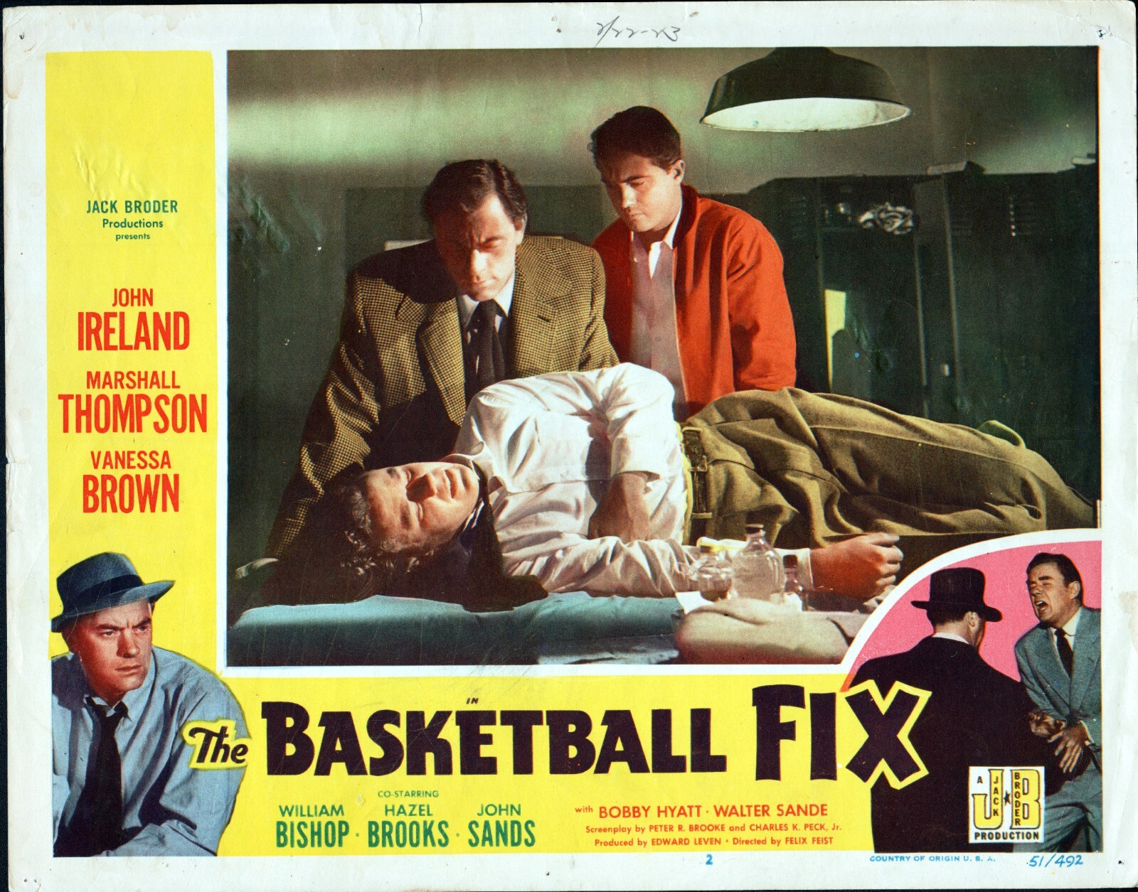 The Basketball Fix (1951) 11×14 lobby card #2
