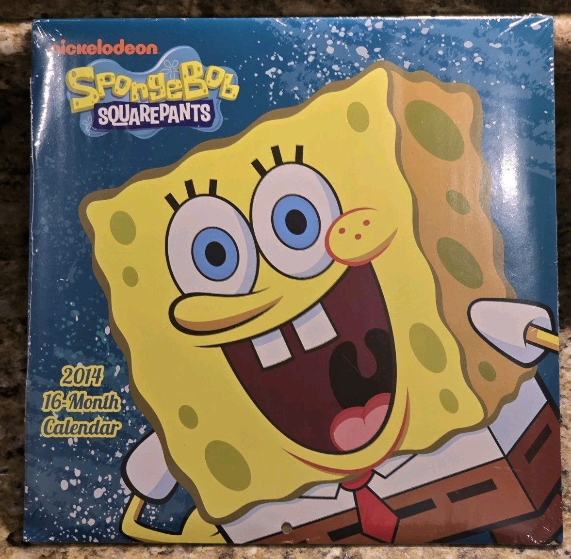 2014 SpongeBob SquarePants Nickelodeon Wall Calendar NIP VTG NEW