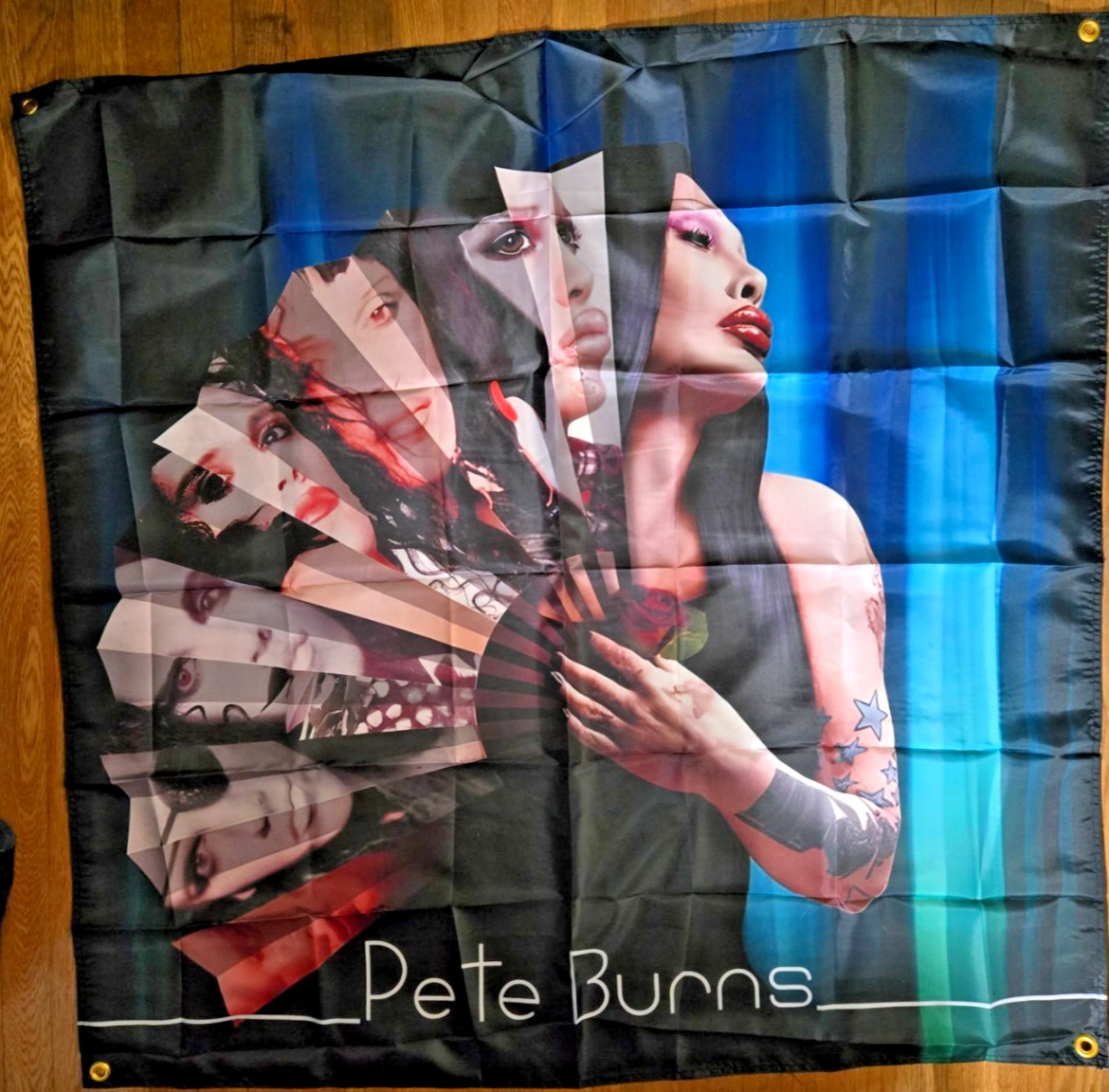 Dead Or Alive Pete Burns Indoor Polyester Flag 48” X 48” w/ 4 Grommets