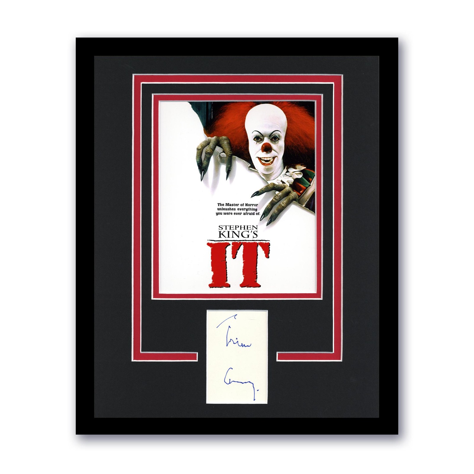 Tim Curry “Stephen King’s IT” Autograph SIGNED Photo Framed 11×14 Display B ACOA