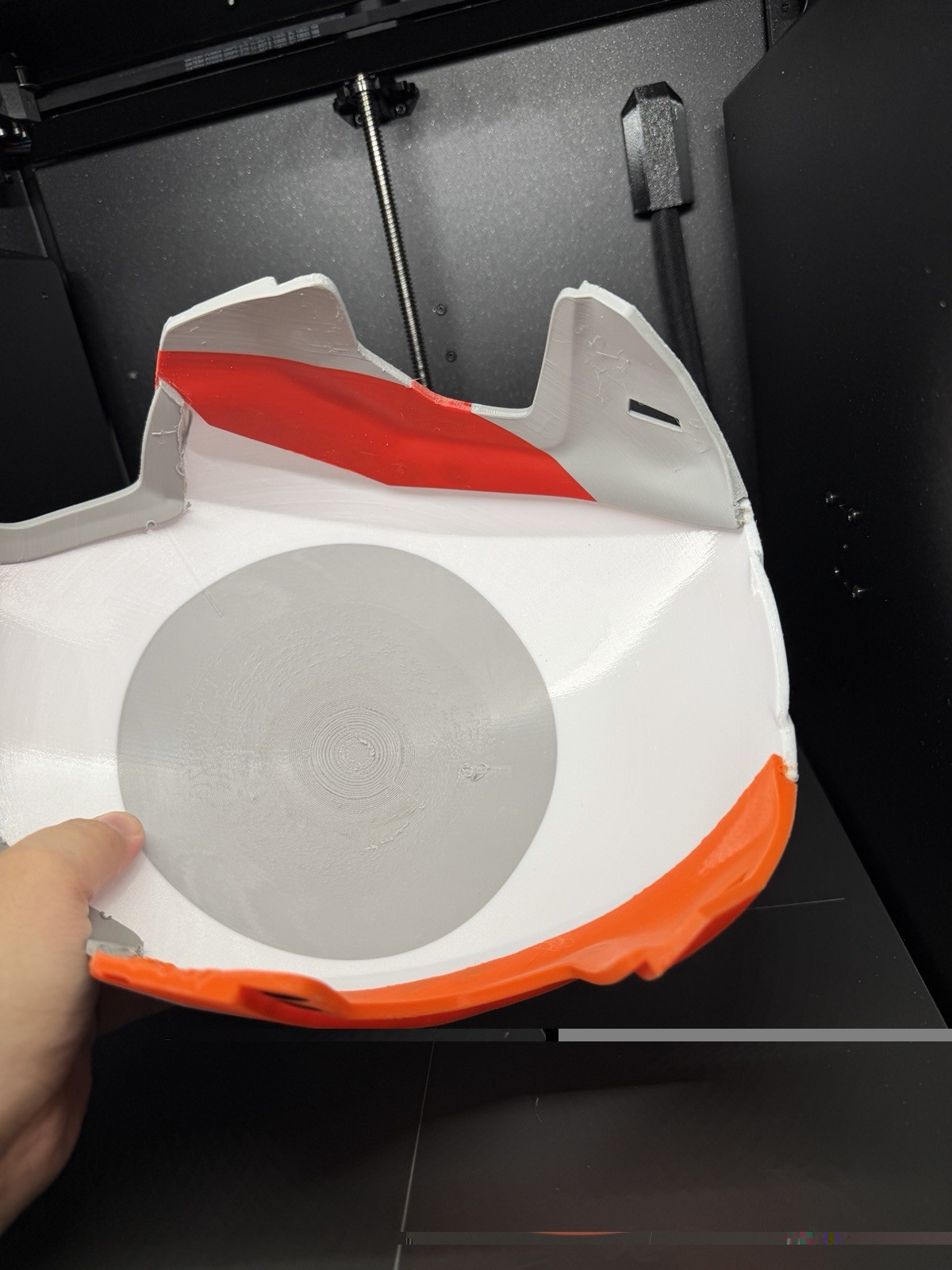 3D Printed Iron Man Helmet Raw PLA Kit 3‑Piece Fits 24” Head AS‑IS