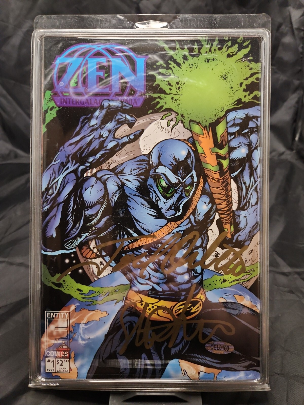 #1 1995 Zen Intergalactic Ninja – COA, signed by Joel Orbeta & Steve Stern