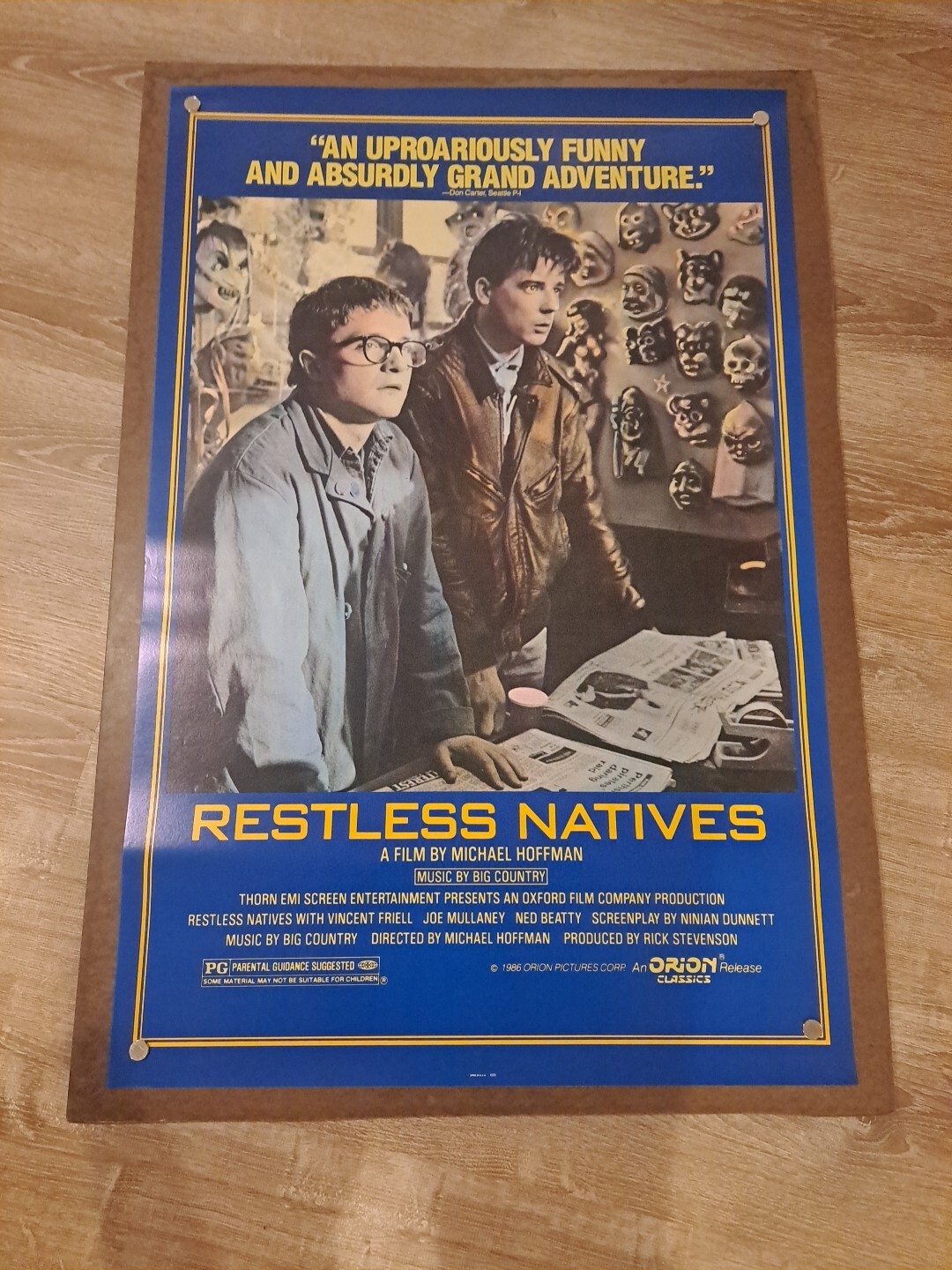RESTLESS NATIVES 1985 Orignal Movie Poster One Sheet 27×41 Rolled