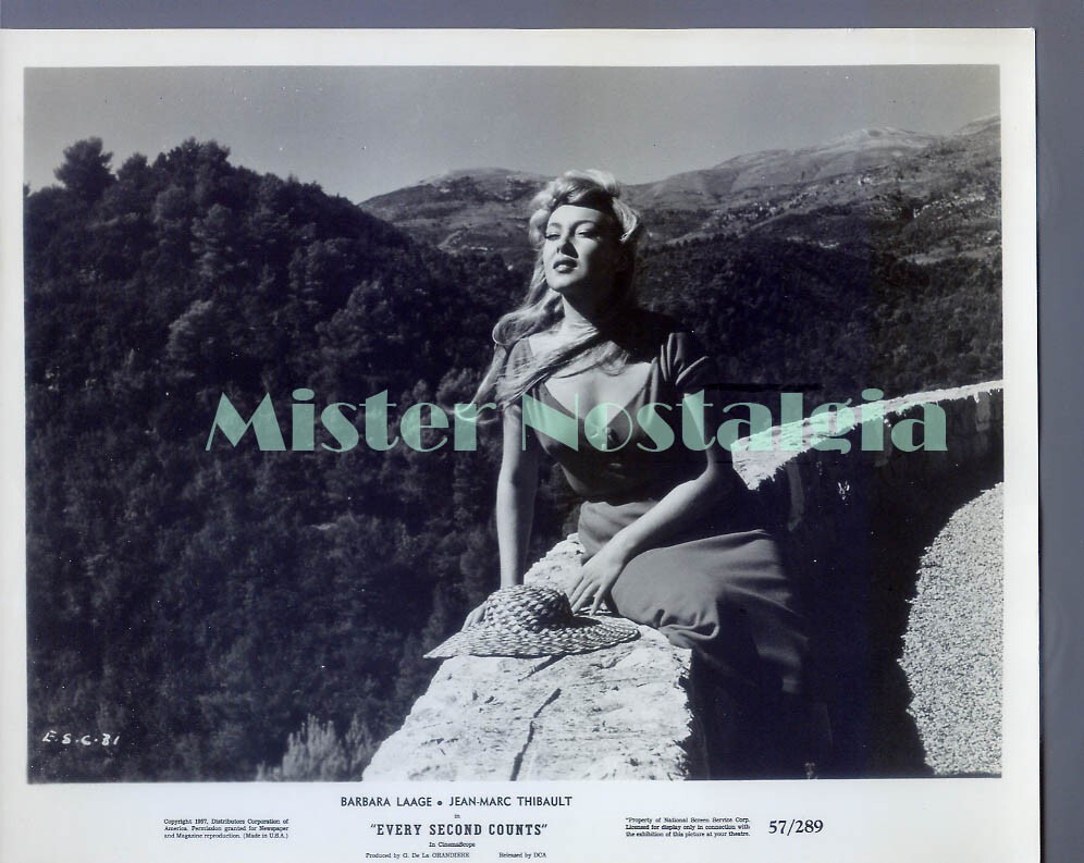 Vintage Photo 1957 sexy Barbara Laage Every Second Counts