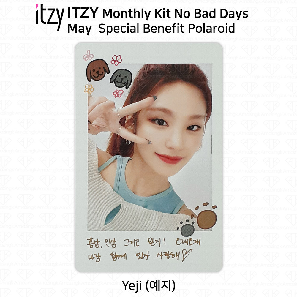 ITZY No Bad Days Monthly Kit May Official Photocard & Exclusive Polaroid KPOP