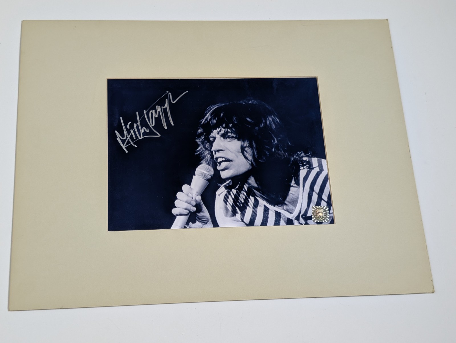 Mick Jagger Authentic Signed Photo – Rolling Stones – Heroes & Legends COA Myron