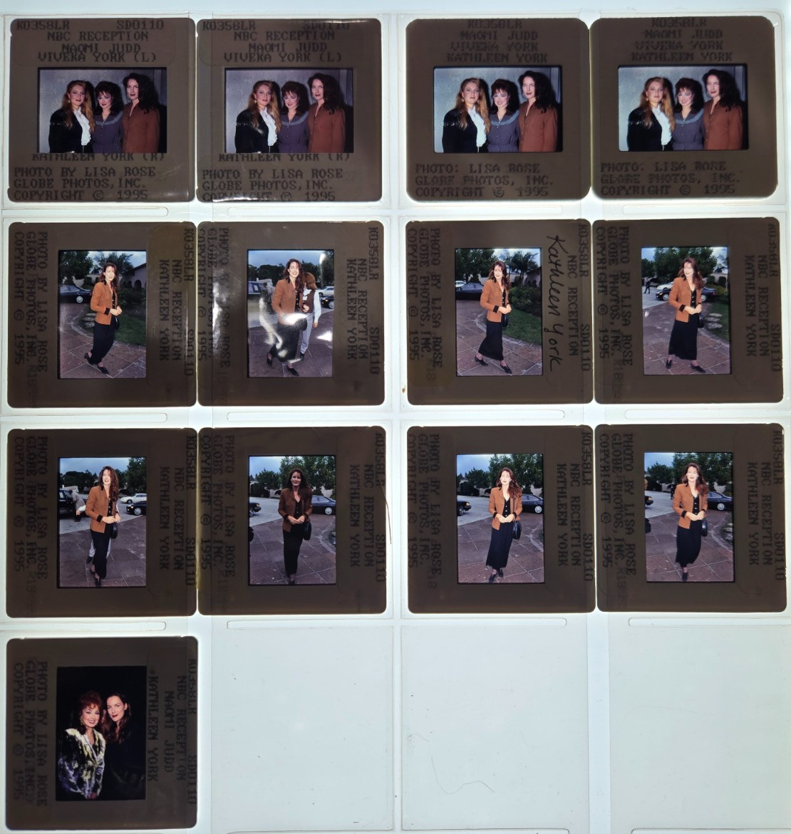 Naomi & Wynonna Judd: Love Can Build a Bridge 1995 35mm Slide Photo Lot of 13