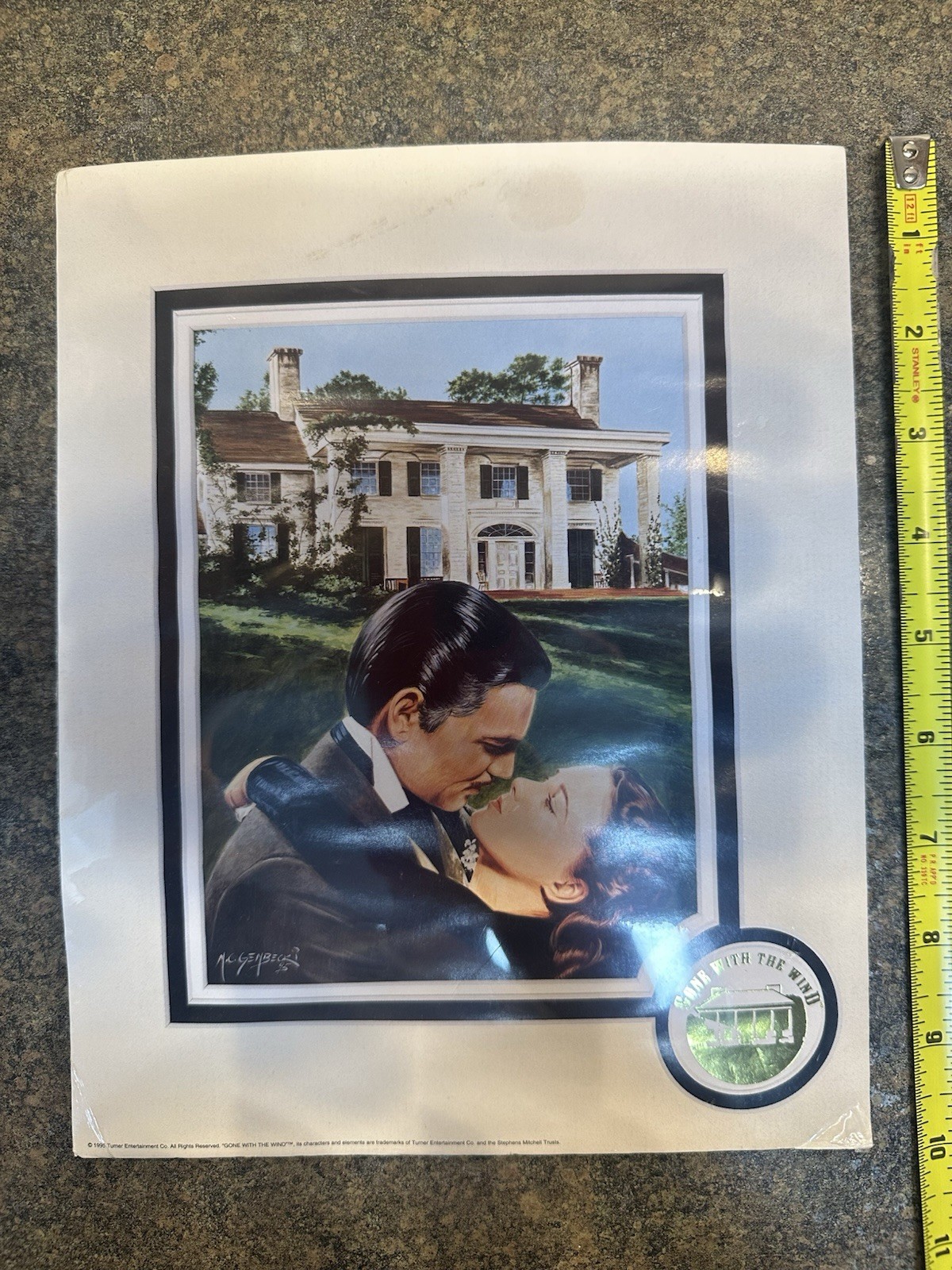 8″x10″ Gone with the Wind Print by MC Genbeck 1995 Turner Entertainment (sealed)
