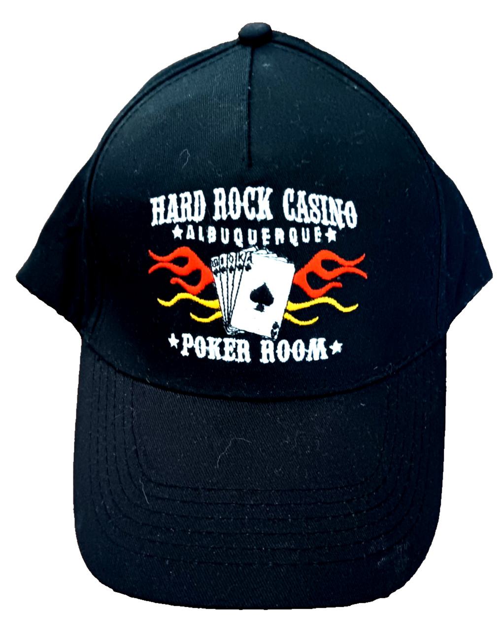 Hard Rock Casino Albuquerque Man’s Black Poker Room Baseball Cap Hat Adjustable