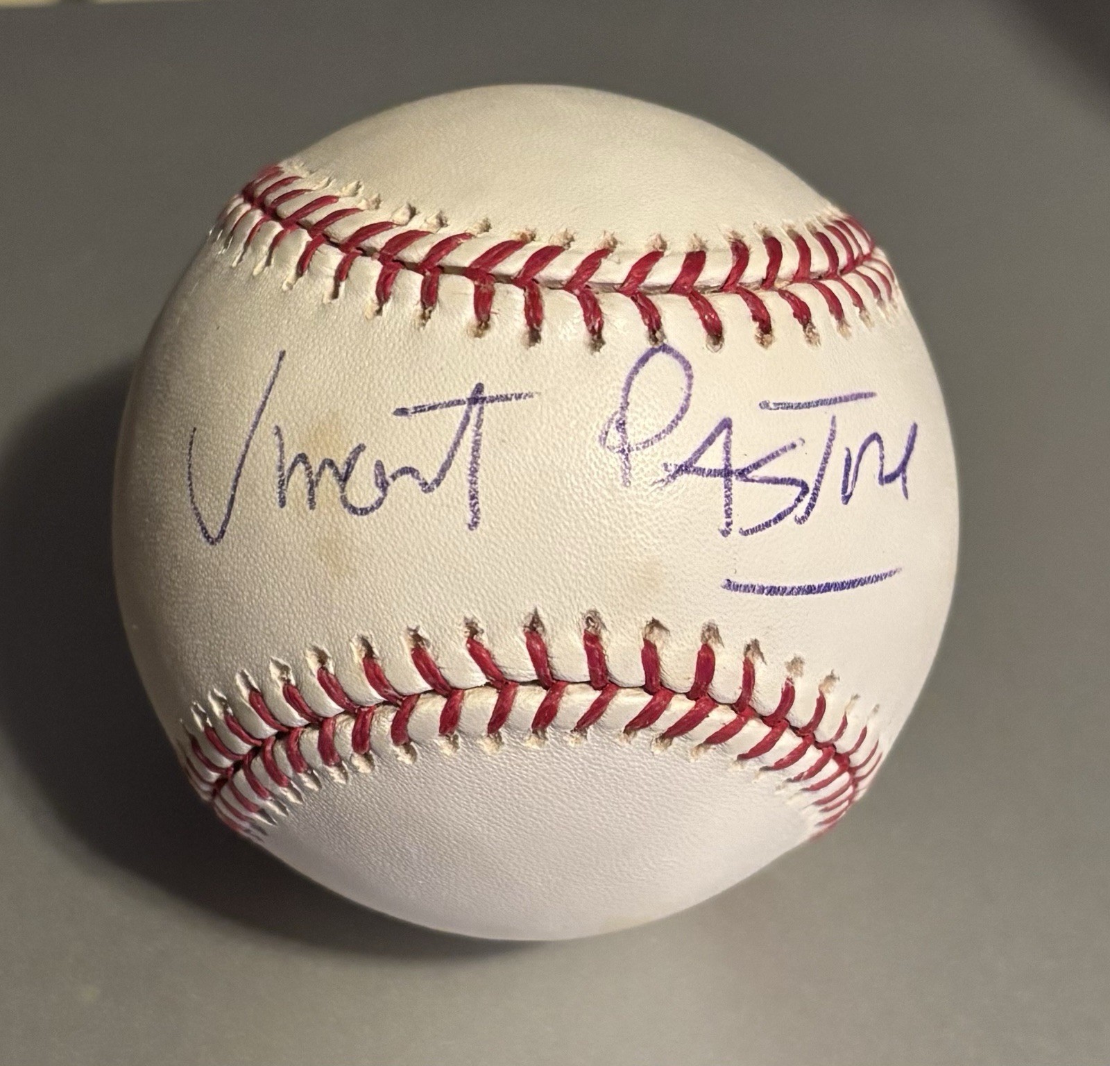 VINCENT PASTORE THE SOPRANOS SIGNED MLB BASEBALL FROM TRISTAR AUTHENTICS