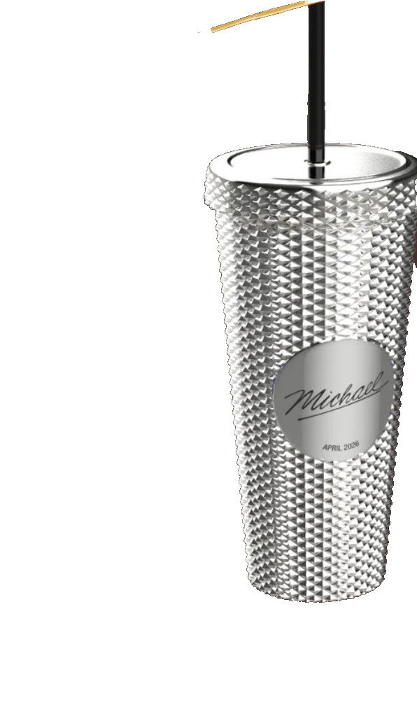 New Michael Jackson Movie 2026 Silver 20 oz Tumbler With Straw