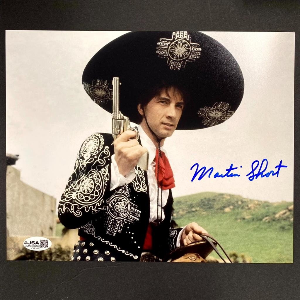 Martin Short signed Three Amigos 8×10 Photo Poster autograph ~ JSA