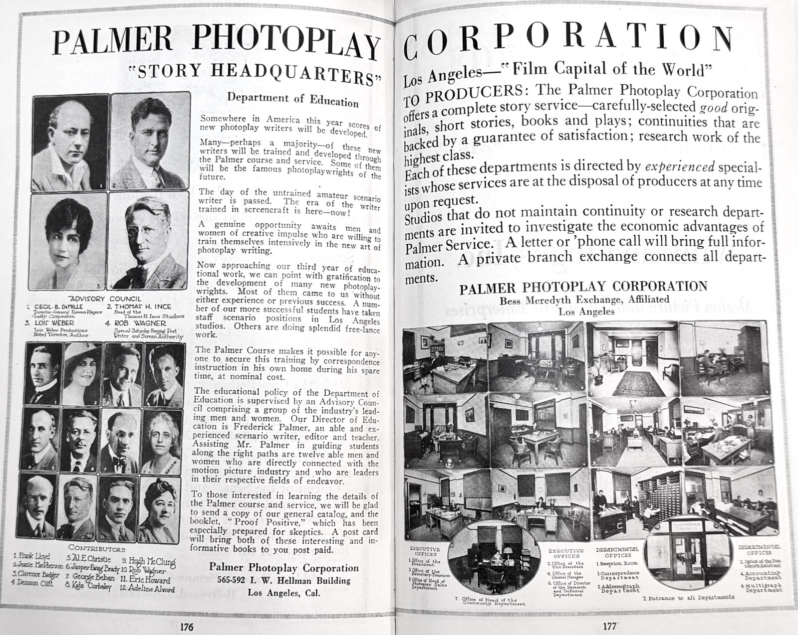 1920 MOTION PICTURE STUDIO DIRECTORY Trade Annual w/1,000+ photos, 1st Edition
