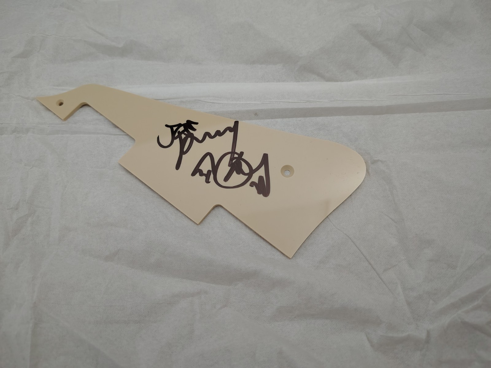 Joe Perry Signed Gibson Custom Shop Les Paul Pickguard Aerosmith