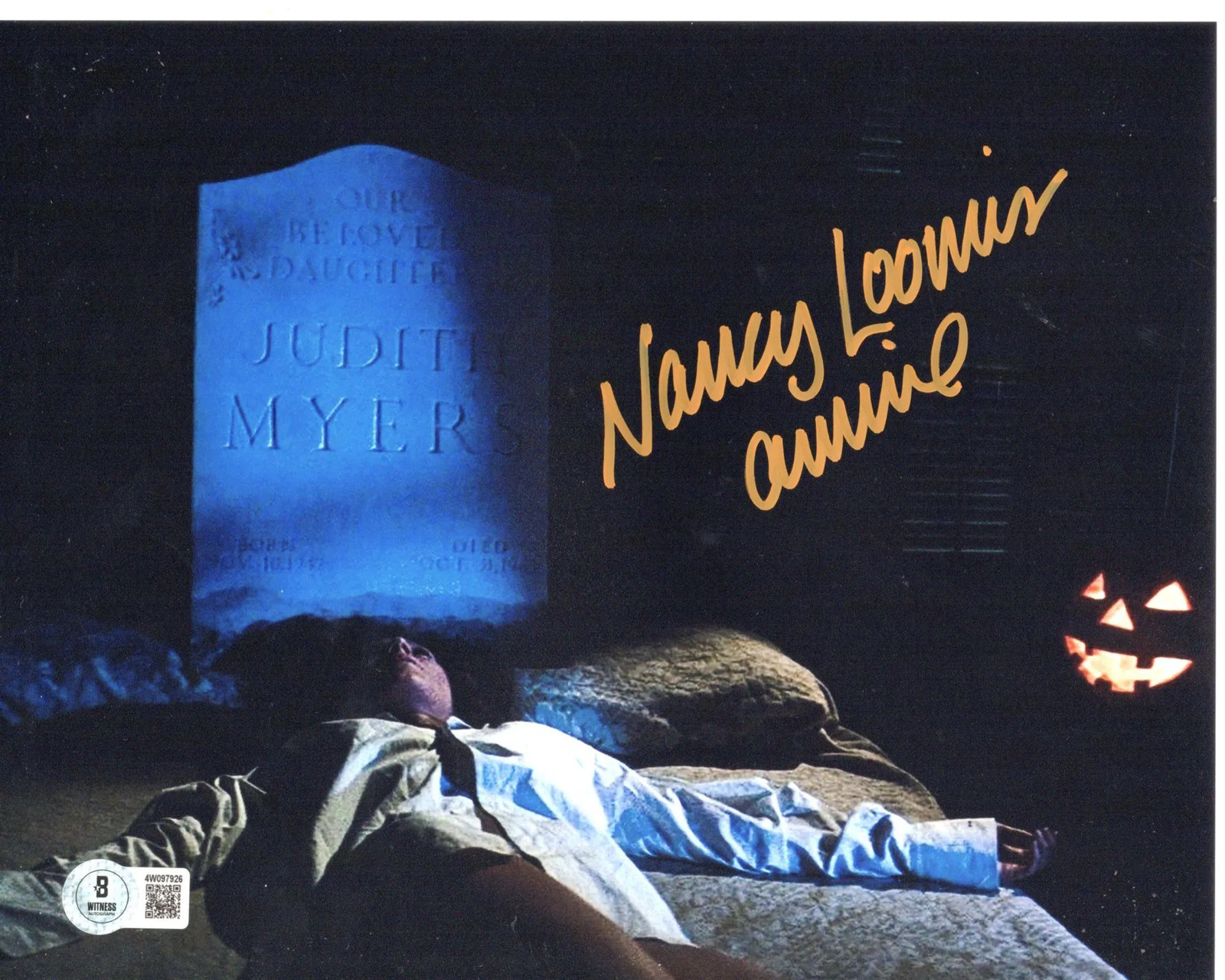 Nancy Loomis signed 8×10 Photo Annie Brackett Halloween 1978 Beckett