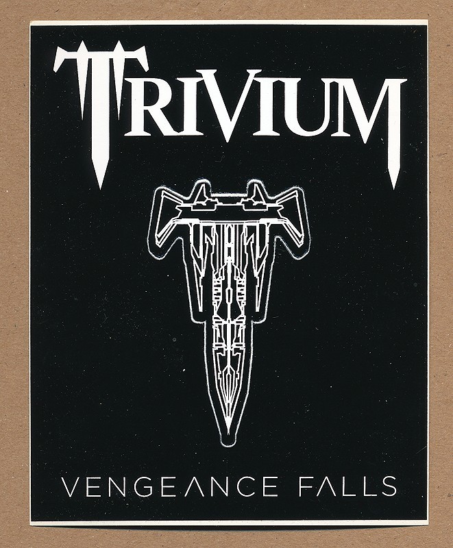 Trivium – Vengeance Falls RARE promotional sticker ’13