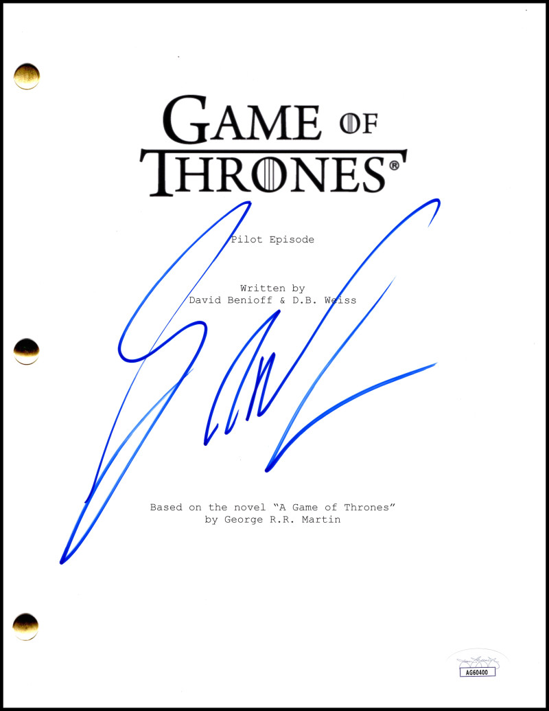 George RR Martin Signed Autograph Game of Thrones Pilot Script Screenplay w/ JSA