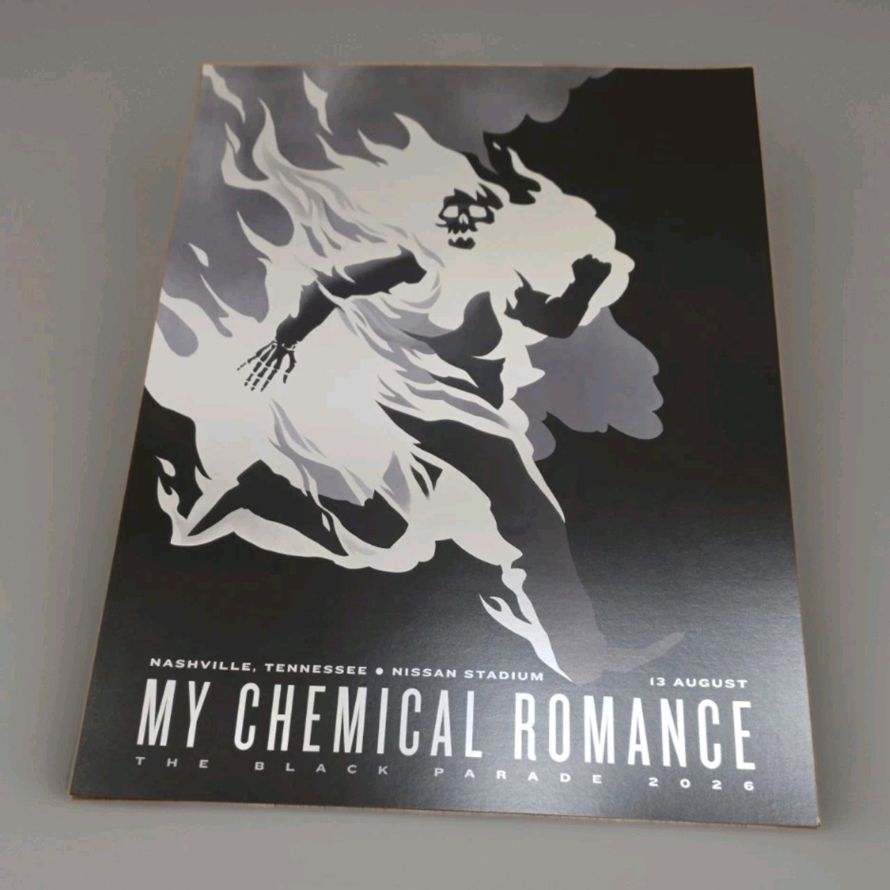 My Chemical Romance Foil Poster Nashville Exclusive Nissan Stadium MCR 8/13/2026