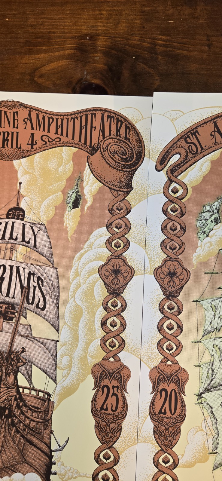 Billy Strings St Augustine Complete 3 Day Poster Set Pirate Ships