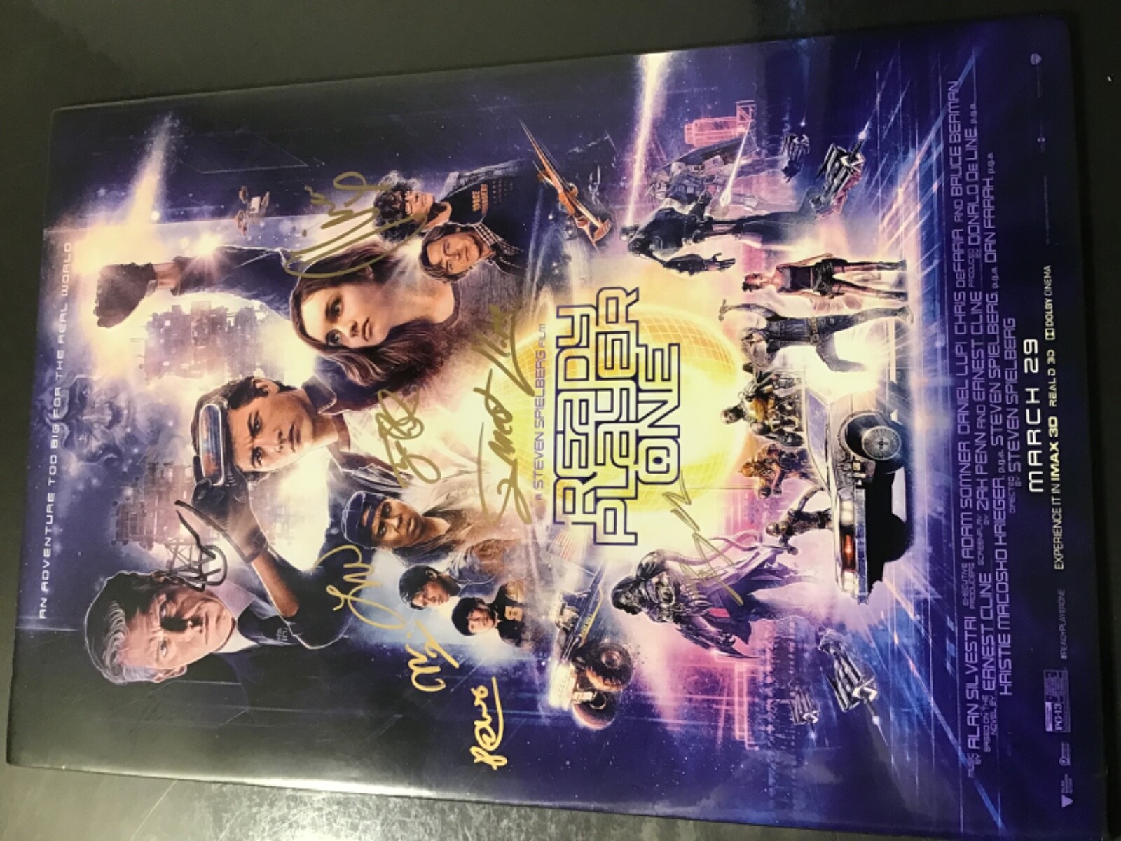 READY PLAYER ONE Wondercon 2018 SIGNED x8 OLIVIA COOKE Tye SHERIDAN Ernest CLINE