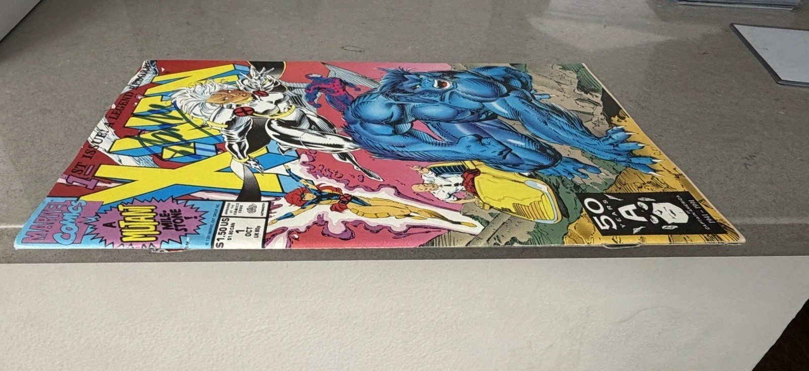 STAN LEE MARVEL COMICS SIGNED AUTOGRAPH 1991 X-MEN A LEGEND REBORN COMIC BOOK