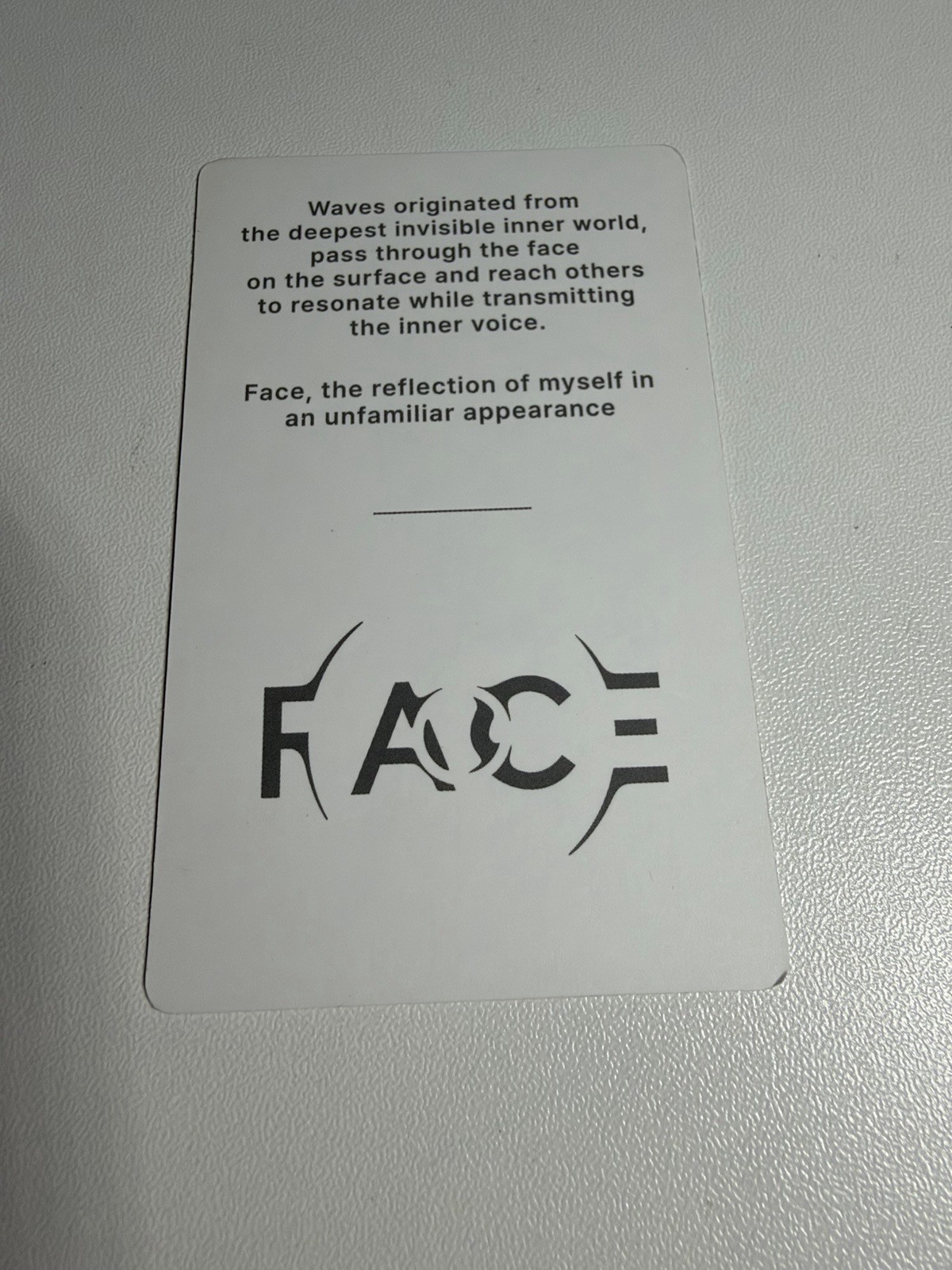 BTS JIMIN FACE ALBUM (UNDEFINABLE FACE VER) OFFICIAL PHOTOCARD A (US SHIP ONLY)