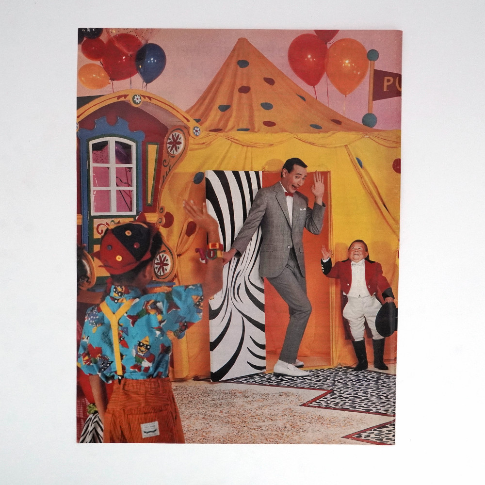 1988 Pee-wee Herman Playhouse Party Photoshoot Magazine Print Vintage