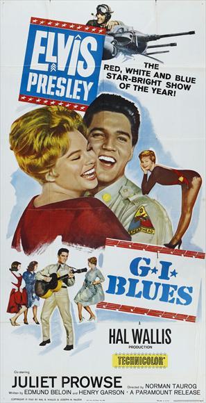 G.I. BLUES Movie POSTER 27×40 B Elvis Presley Juliet Prowse Robert Ivers Leticia
