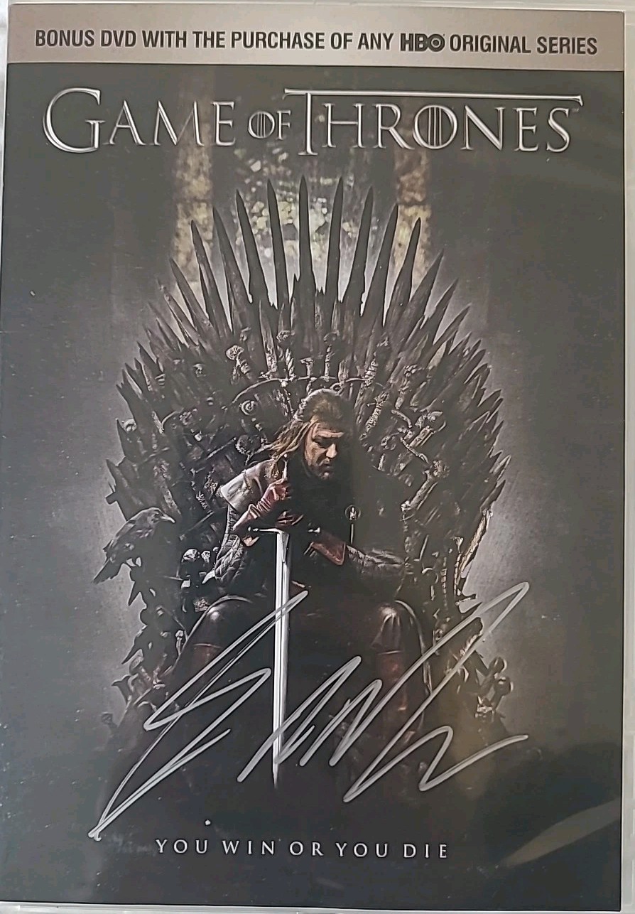 George R.R. Martin Signed Games of Thrones Bonus DVD