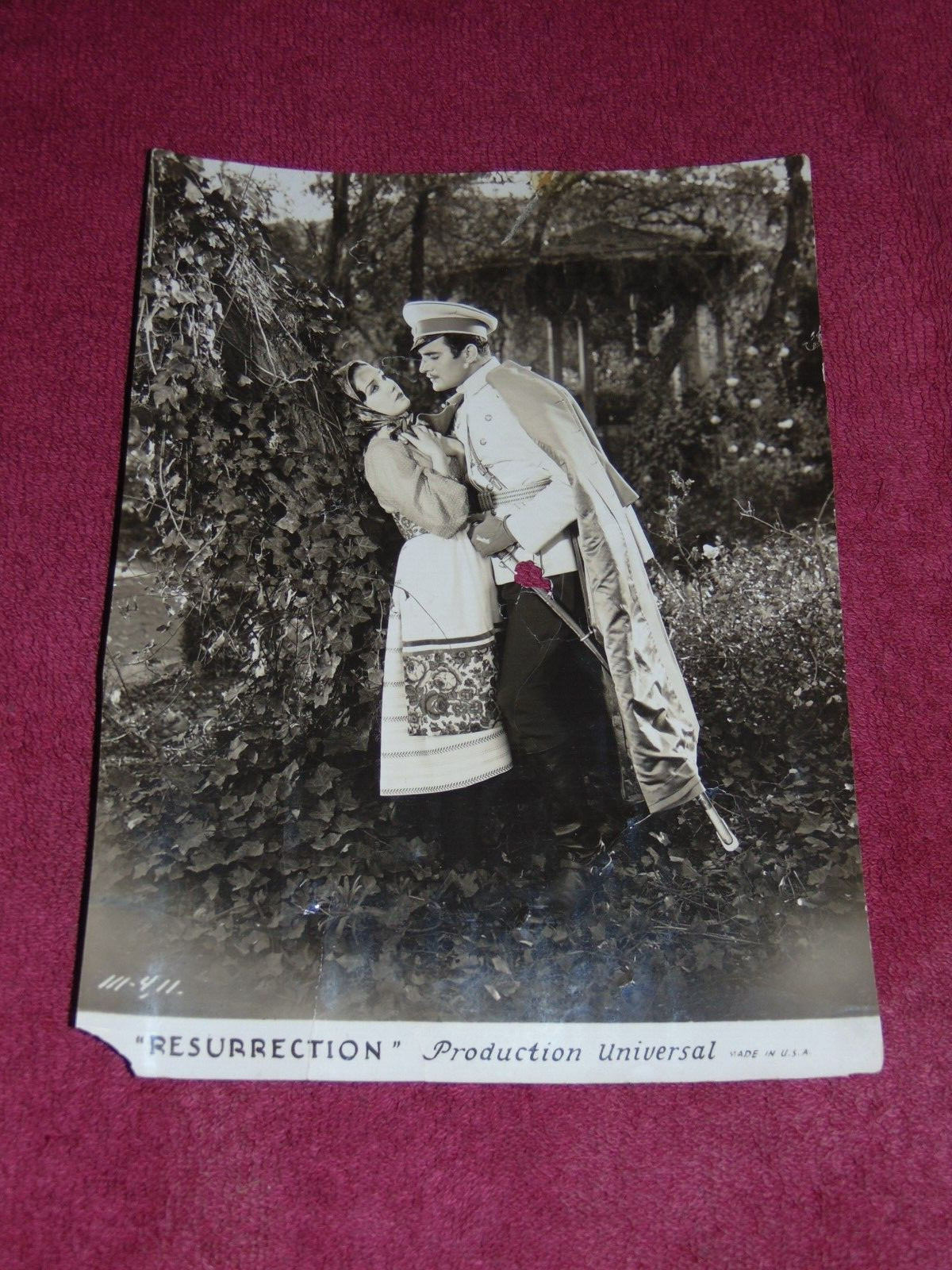 1931 7″ X 9 1/2″ LUPE VELEZ & GILBERT ROLAND MOVIE STILL: “RESURRECTION”