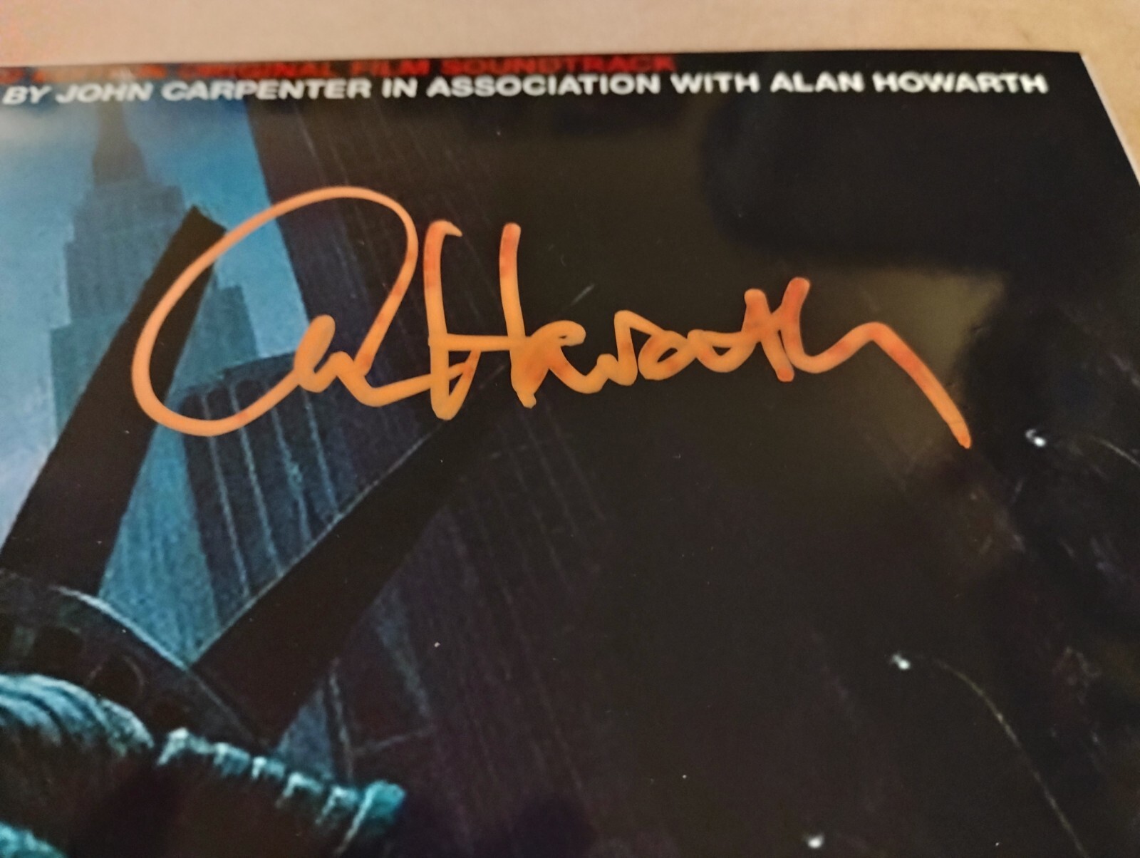 ALAN HOWARTH COMPOSER SIGNED ESCAPE FROM NEW YORK MOVIE ART 8X10 PHOTO PROOF PIC