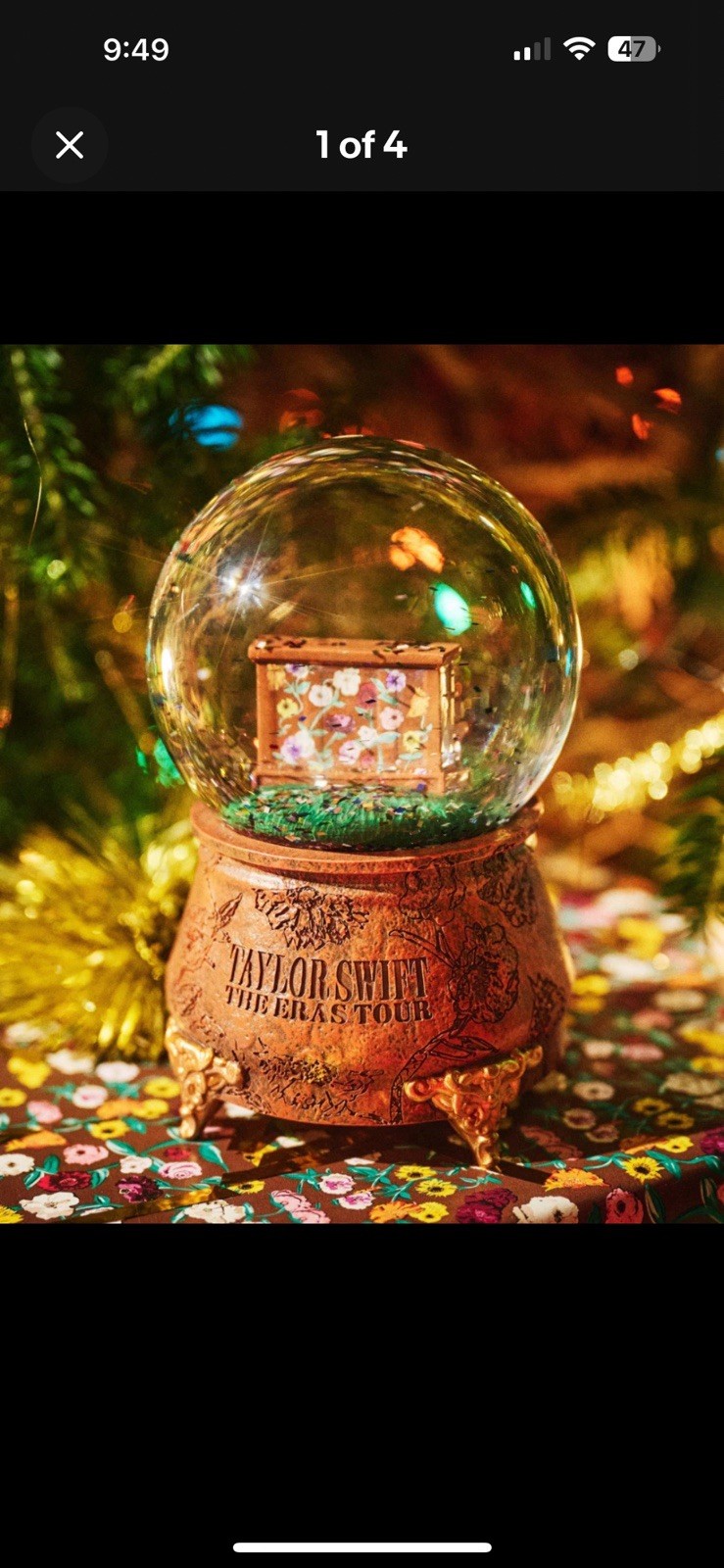 🎹 Taylor Swift The Eras Tour Acoustic Piano Snow Globe NEW IN BOX!
